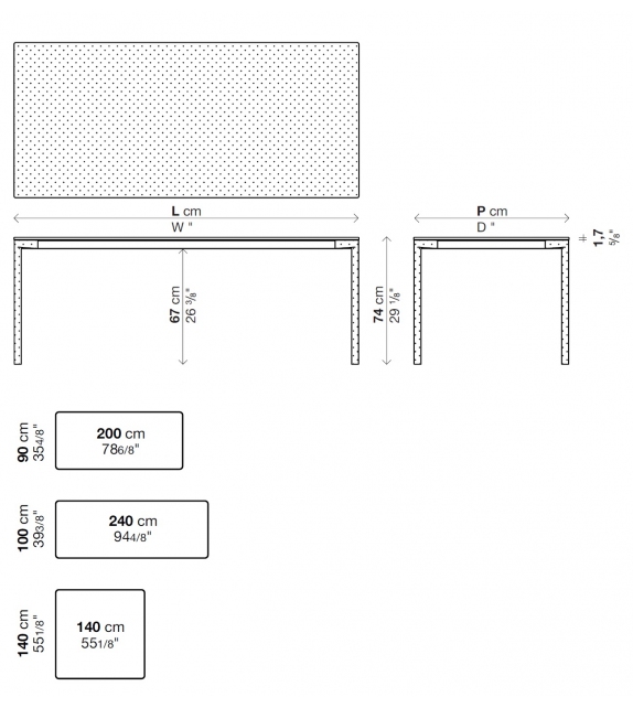 Table Boiacca Kristalia