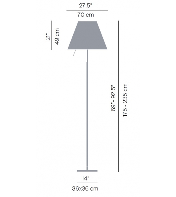 Grande Costanza Luceplan Lámpara de Pie