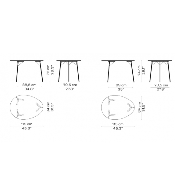 Egg™ Table Fritz Hansen Mesa