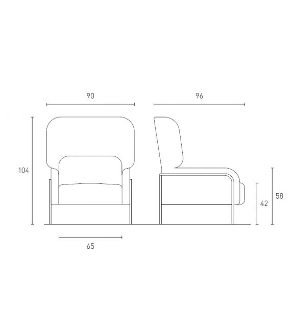 Platea Pianca Armchair