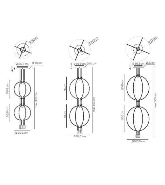 Liaison Axo Light Lampada a Sospensione