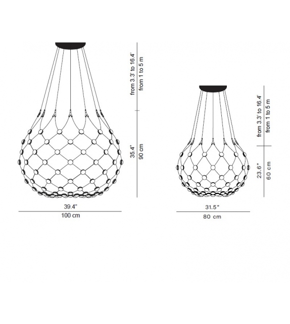 Mesh Luceplan Suspension