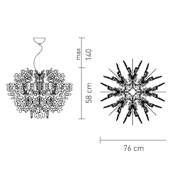 Fiorella Slamp Lampada a Sospensione