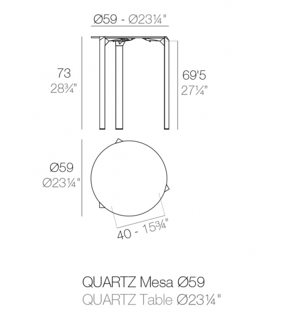 En Exposition - Quartz Table Vondom