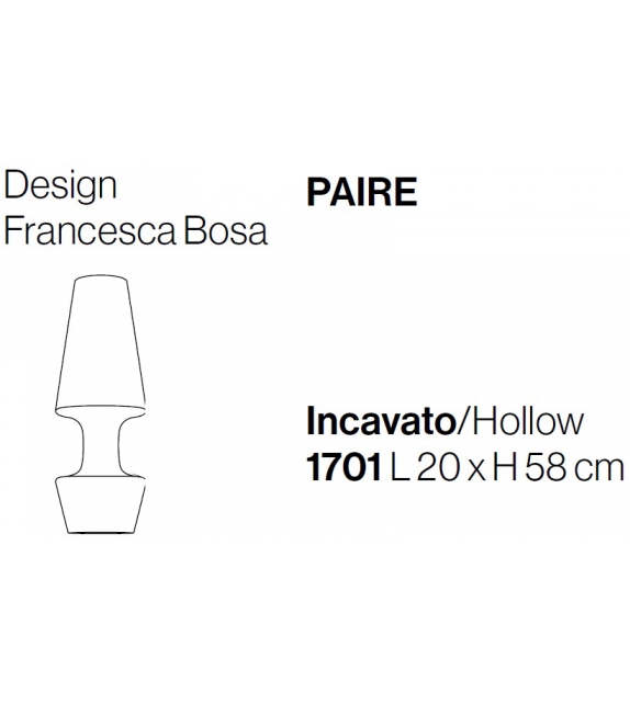 Versandfertig - Paire Incavato Bosa Vase