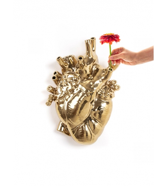 Pronta consegna - Love in Bloom Giant Gold Seletti Vaso