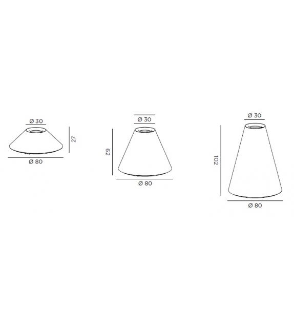 Conique Vase DeCastelli