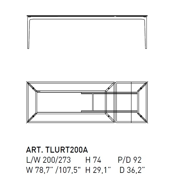 Liuto Alivar Table