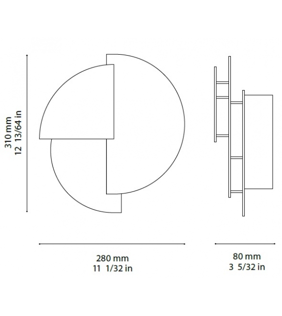 Celest XL Ombre Portée Wall Lamp