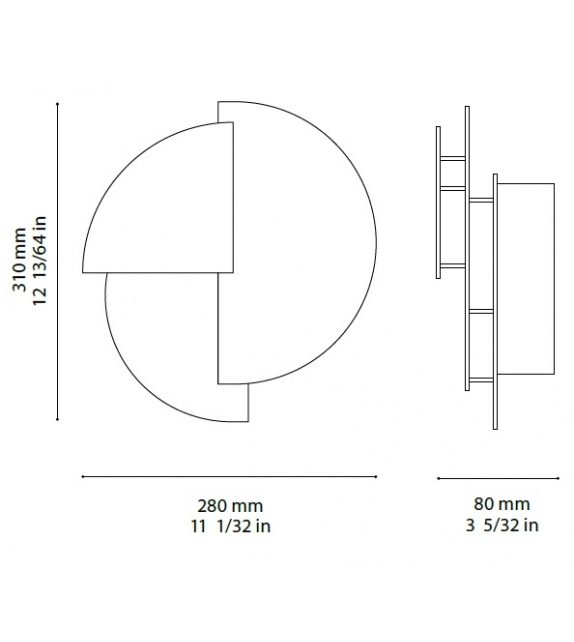 Celest XL Ombre Portée Wall Lamp