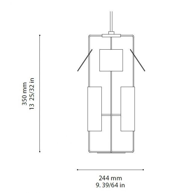 Lampion XL Ombre Portée Pendant Lamp