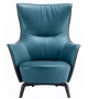 Mamy Blue Swivel Armchair Poltrona Frau