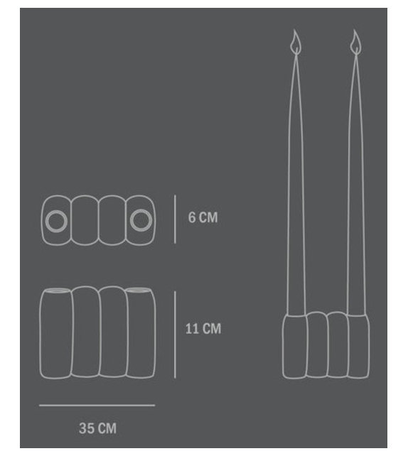 Tube 101 Copenhagen Candle Holders