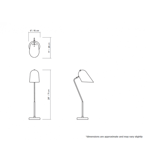 Cliff 03 Lambert&Fils Lampe de Table