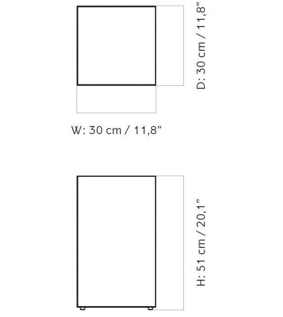 Plinth Tall Menu Occasional Table