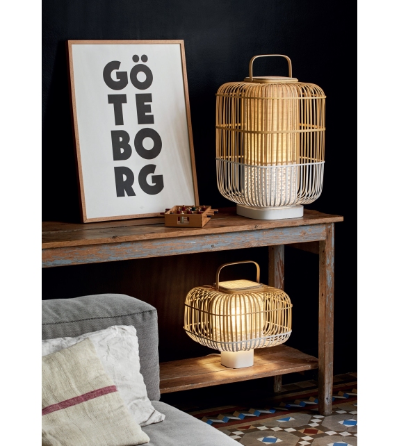 Bamboo Square Forestier Lampe de Table