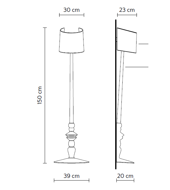 Alì e Babà Karman Lampada da Terra