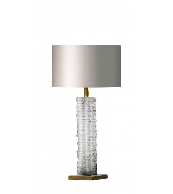 Crystal Strata Column Porta Romana Table Lamp