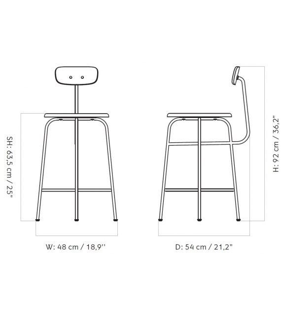 Afteroom Menu Stool