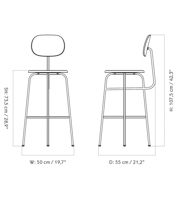 Afteroom Plus Menu Stool