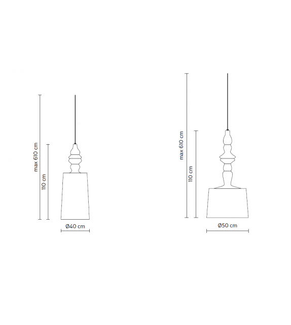 Alibabig Outdoor Karman Lampada a Sospensione