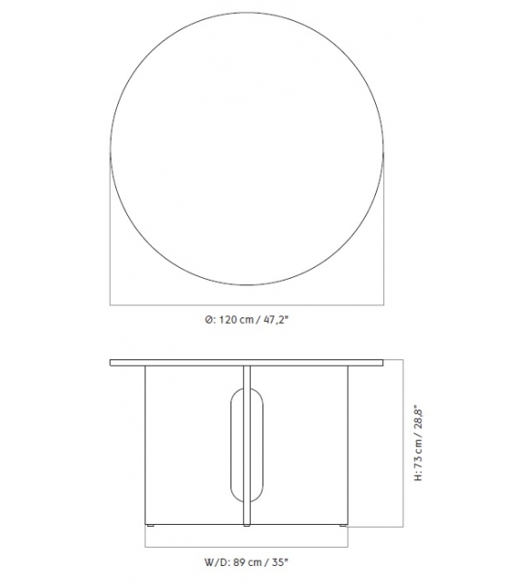 Androgyne Menu Table Ronde