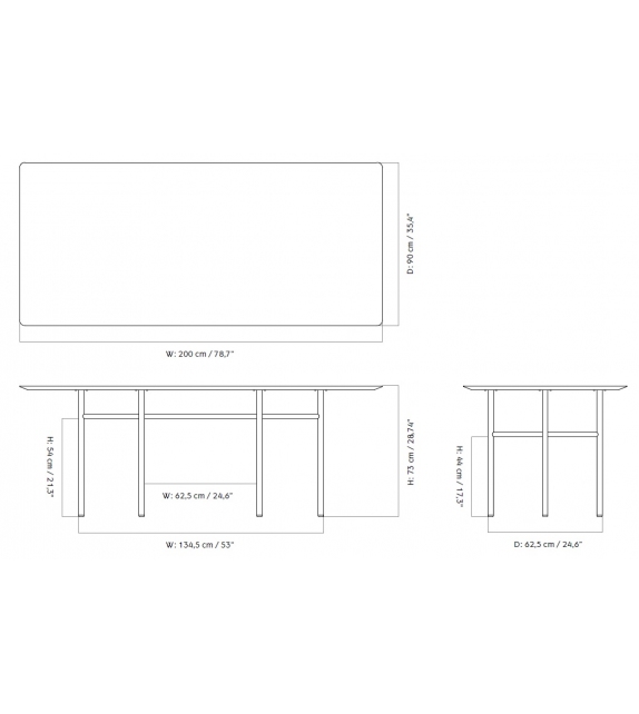 Snaregade Menu Mesa Rectangular