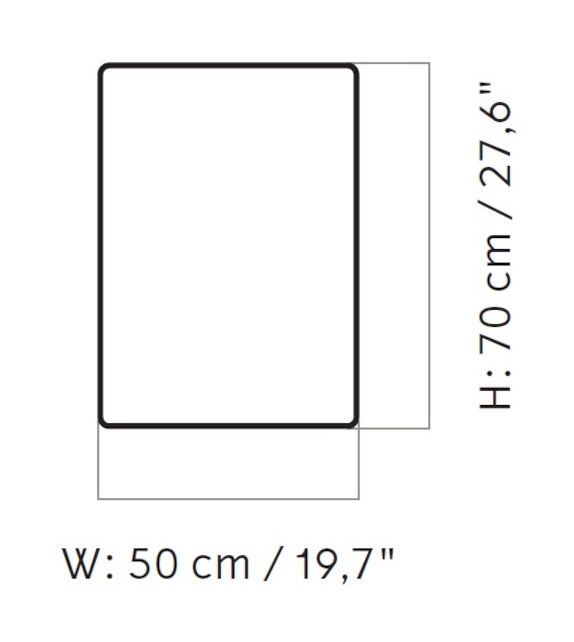 Norm Rectangular Menu Mirror