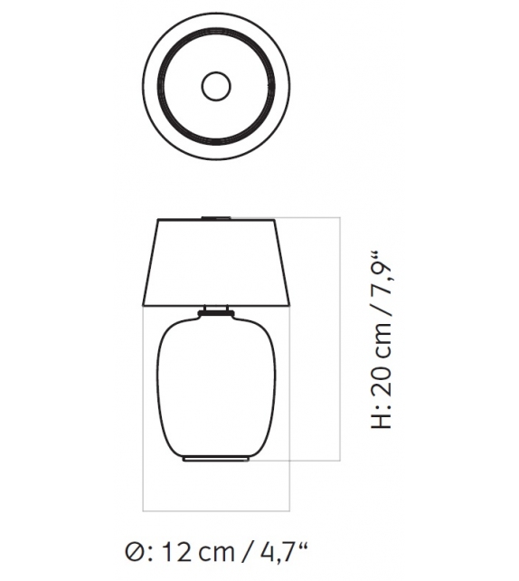 Torso Portable Menu Lampe de Table