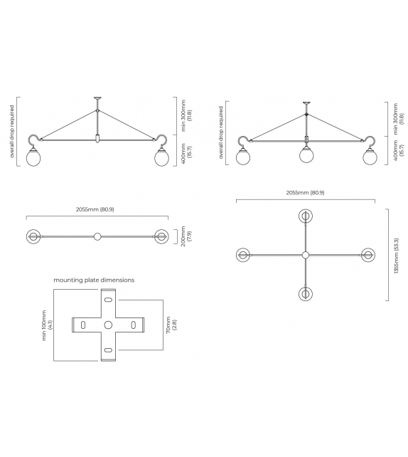 Floren Arm CTO Lighting Lámpara De Suspensión