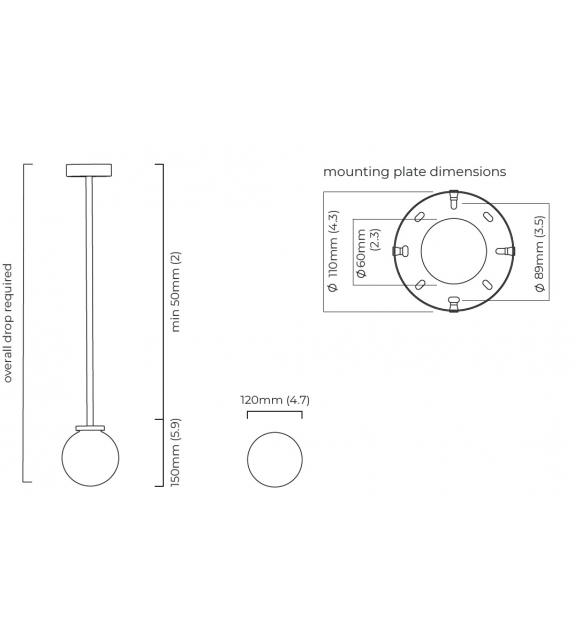 Mezzo CTO Lighting Lampada a Sospensione