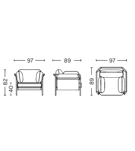 Can 1 Seater Hay Fauteuil