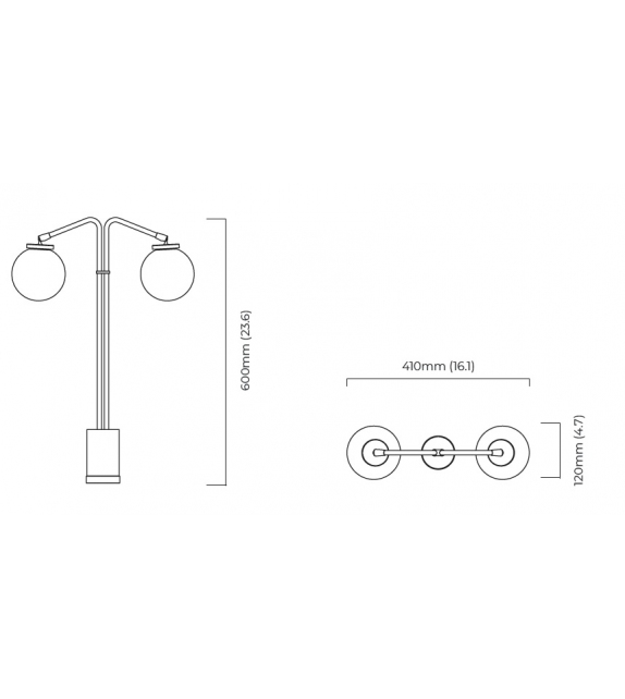 Array Twin CTO Lighting Tischleuchte