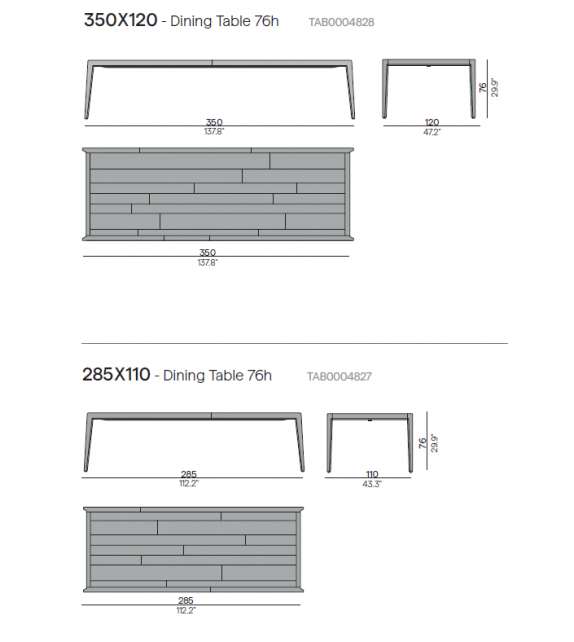 Sunrise Table Manutti