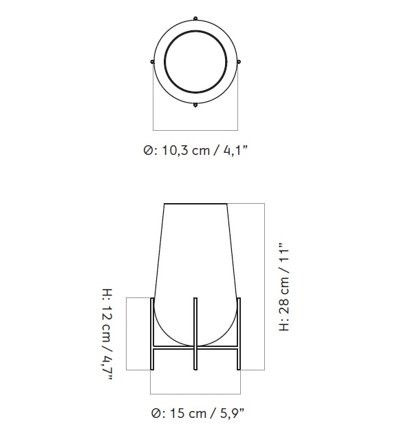 Échasse Vase Menu