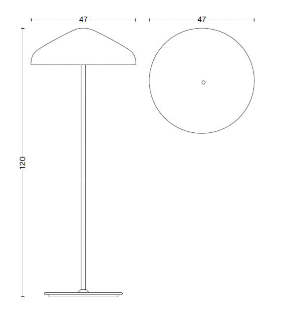 Pao Steel Hay Lampadaire