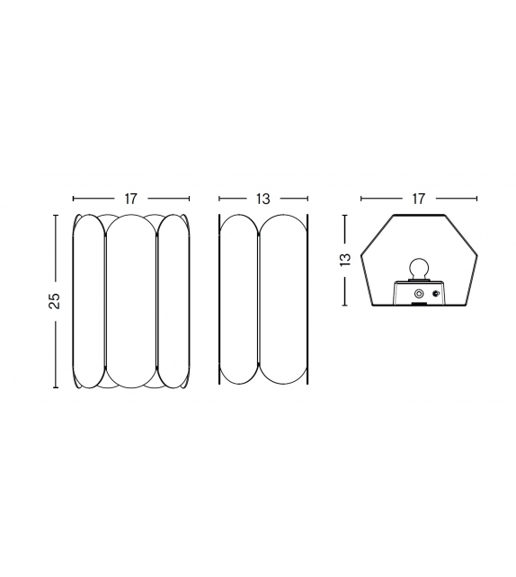 ARCS Sconce Hay Lampada da Parete