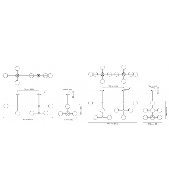 Trevi Multi Arm CTO Lighting Hängeleuchte