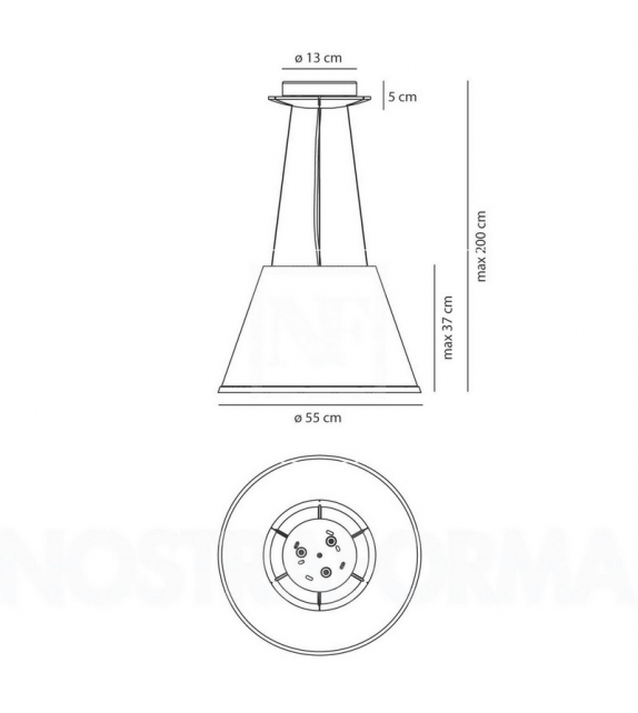 Choose Mega Artemide Hängeleuchte