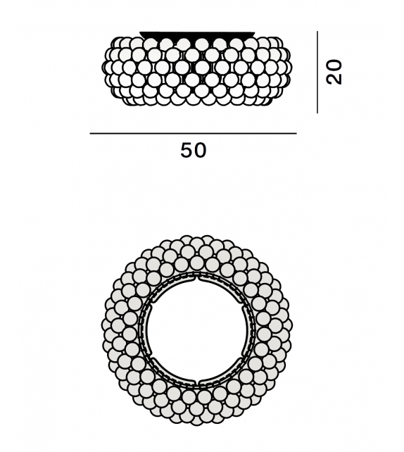 Caboche Plus Foscarini Deckenleuchte