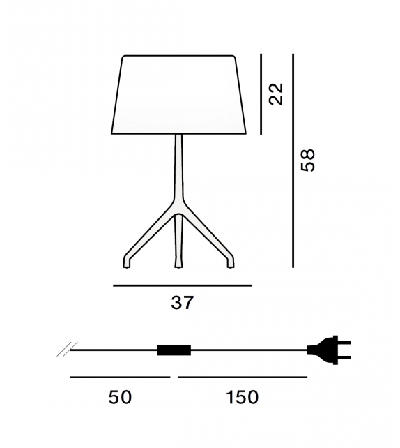 Lumiere XXL Foscarini Lampada da Tavolo