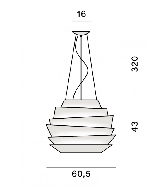 Le Soleil Foscarini Hängeleuchte