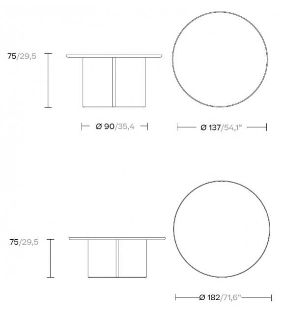 Cala Kettal Round Dining Table