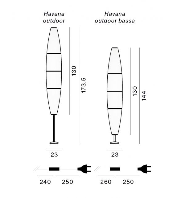 Havana Outdoor Foscarini Stehleuchte