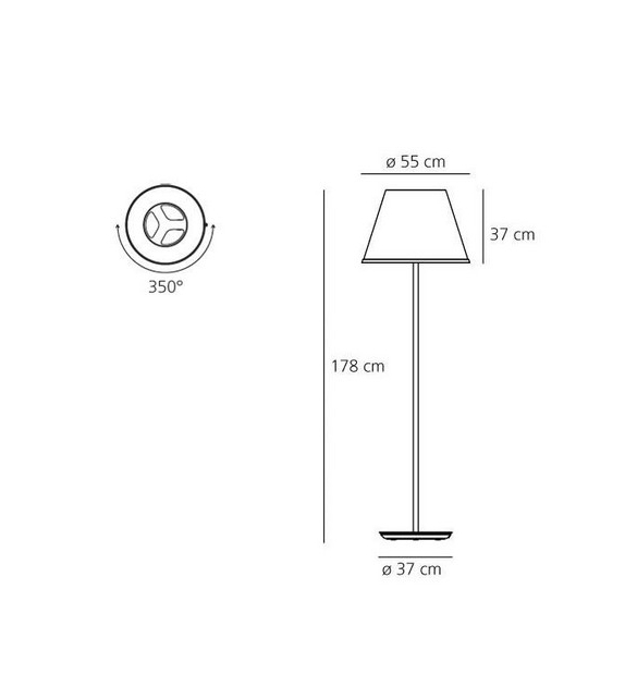 Choose Mega Artemide Floor Lamp