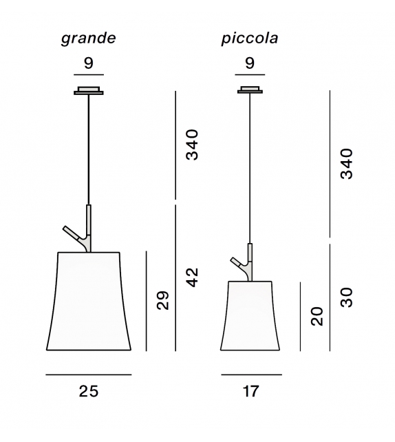 Birdie Foscarini Hängeleuchte