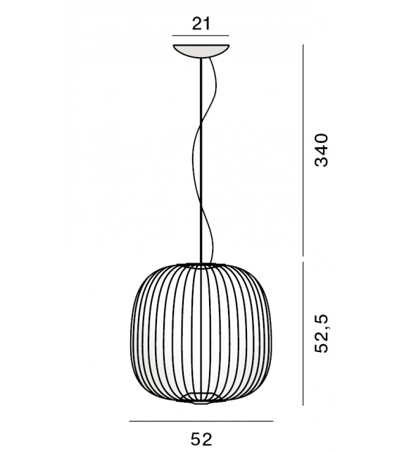 Spokes 2 Midi Foscarini Hängeleuchte