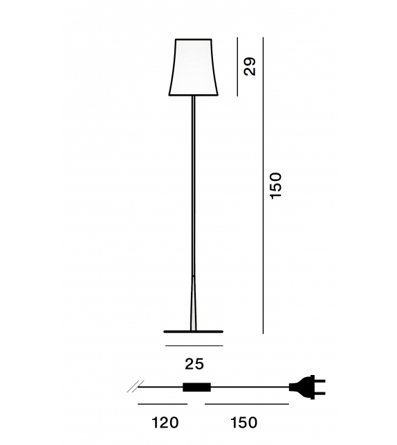 Birdie Easy Foscarini Stehleuchte