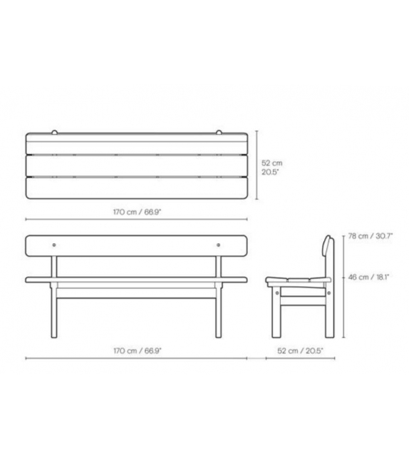 BM0699 Asserbo Carl Hansen & Søn Bench