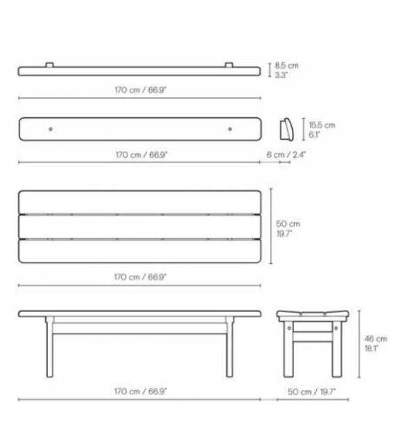 BM0700 Asserbo Carl Hansen & Søn Bench